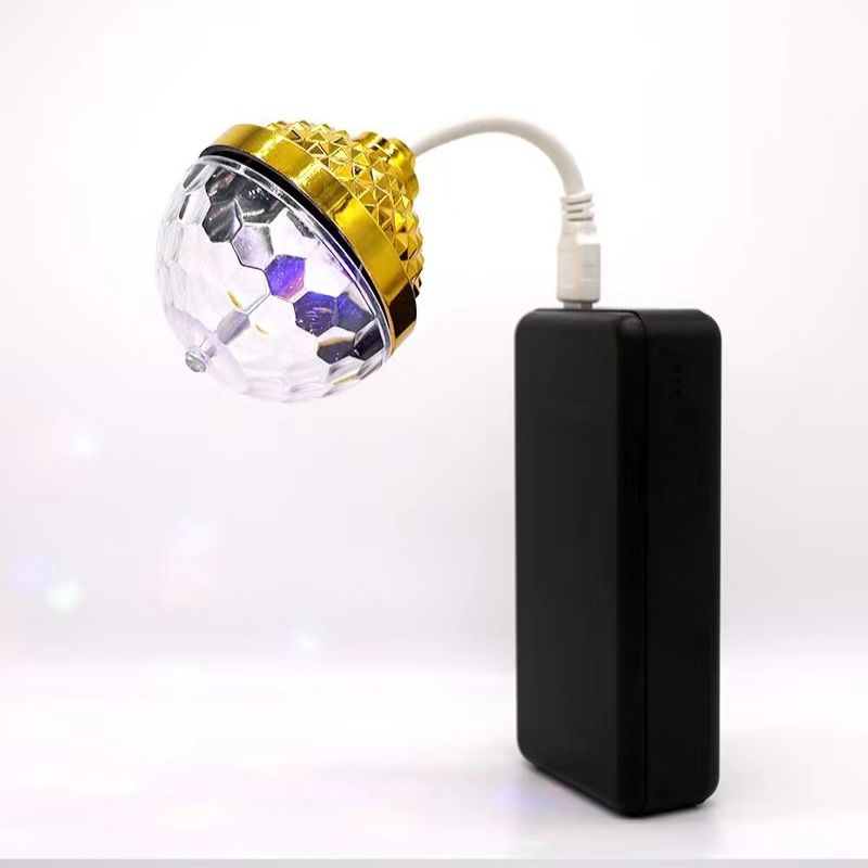 七彩旋轉mini魔球氛圍燈（USB）Rainbow Rotating Mini Magic Ball Atmosphere Light (USB)