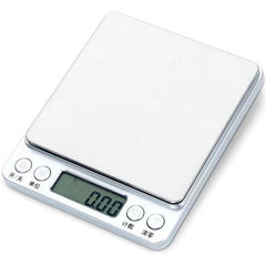 i2000電子珠寶秤廚房充電食物秤便攜式烘焙秤電子平台秤Electronic Platform Scale