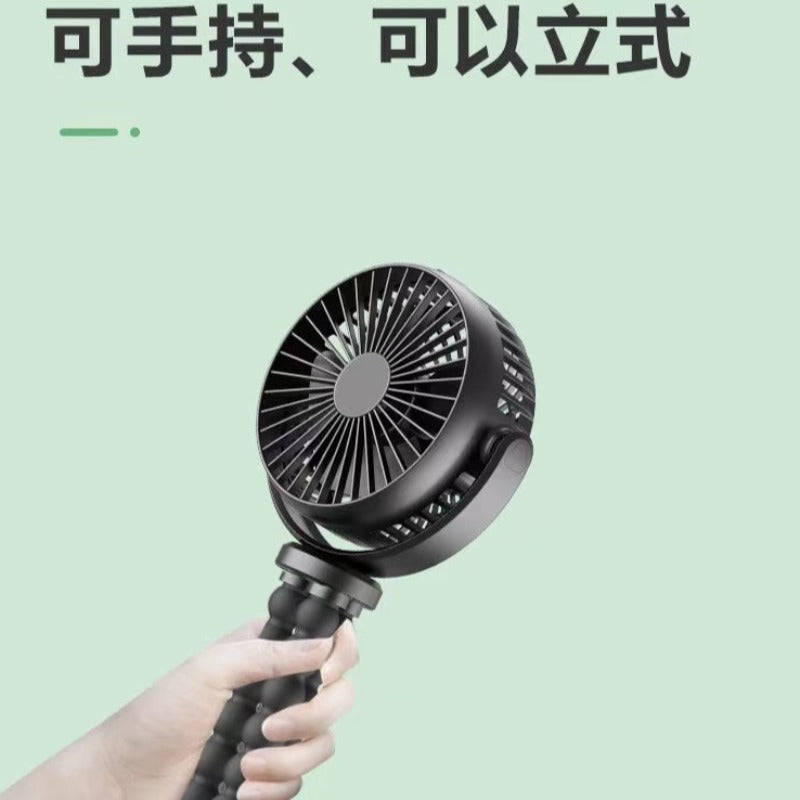 八爪魚風扇USB迷你電風扇嬰兒推車支架風扇車載便攜風扇